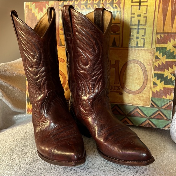 Sancho Leather Western Boots Size 40 - Picture 2 of 8